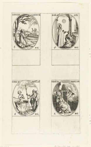 Alle heiligen en de Christelijke feestdagen van het jaar by Jacques Callot