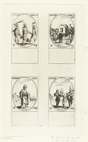 Alle heiligen en de Christelijke feestdagen van het jaar by Jacques Callot