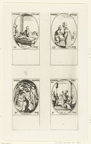 Heilige Germanus van Parijs by Jacques Callot