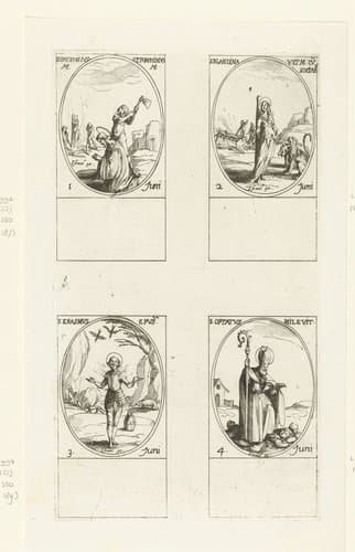 Alle heiligen en de Christelijke feestdagen van het jaar by Jacques Callot