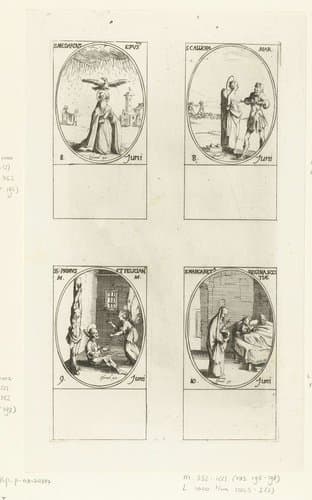 Heilige Medardus van Noyon by Jacques Callot