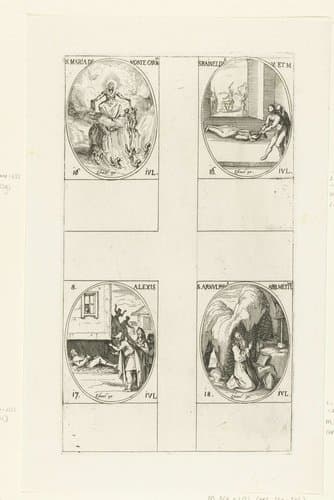 Maria van de berg Karmel by Jacques Callot