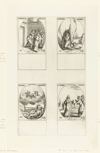 Heilige Fredericus I van Utrecht by Jacques Callot