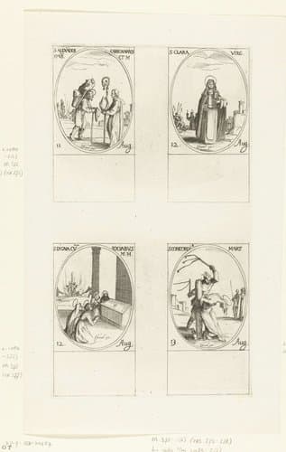 Heilige Alexander Carbonarius by Jacques Callot