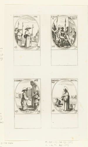 Alle heiligen en de Christelijke feestdagen van het jaar by Jacques Callot