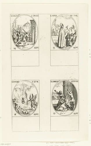 Kruisdraging (Kruisverheffing) by Jacques Callot