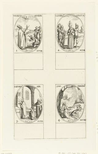 Heilige Remigius van Reims by Jacques Callot