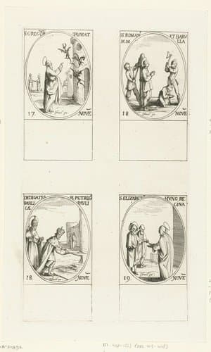 Heilige Gregorius Thaumaturgus by Jacques Callot