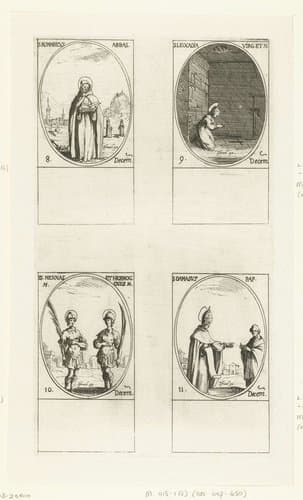 Heilige Romaricus van Remiremont by Jacques Callot