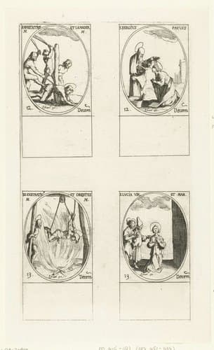 Alle heiligen en de Christelijke feestdagen van het jaar by Jacques Callot