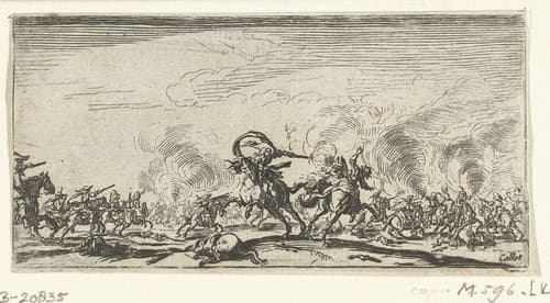 Cavaleriegevecht met pistolen by Jacob van Meurs