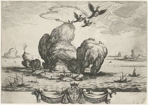 De grote rots by Jacques Callot