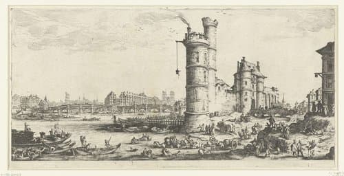 Gezichten op Parijs by Jacques Callot