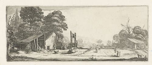Vier landschappen by Jacques Callot