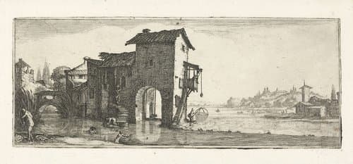 Vier landschappen by Jacques Callot