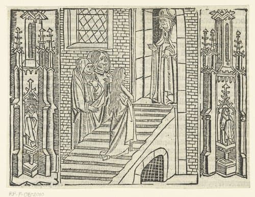 De presentatie van Maria in de tempel by Master of Delft