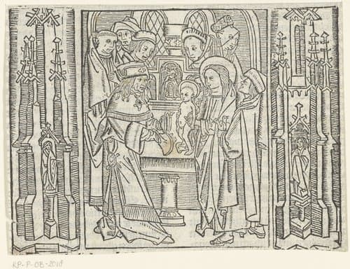 Presentatie van Christus in de tempel by Master of Delft