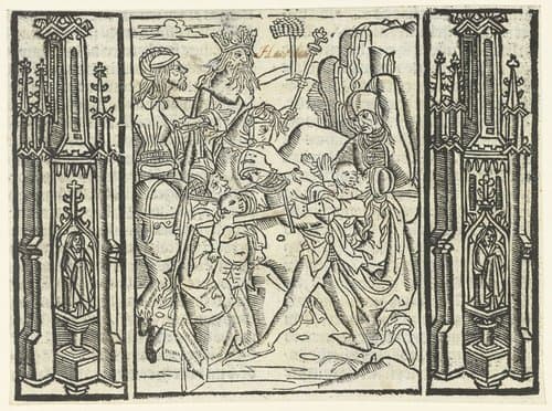 De kindermoord te Bethlehem by Master of Delft