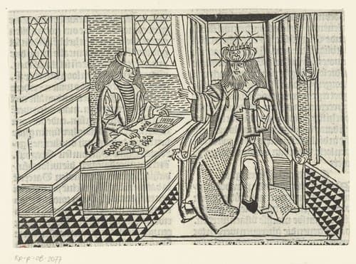Parabel van de rijke man en de rentmeester by Master of Delft