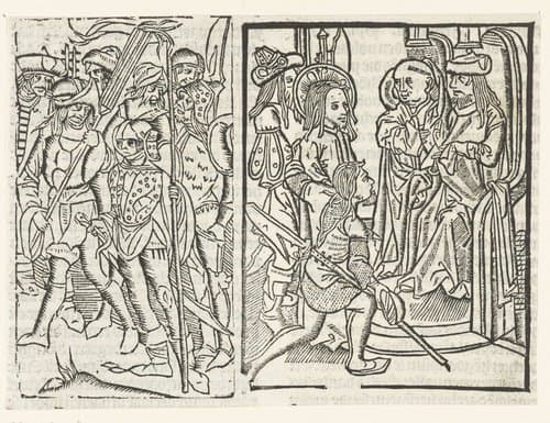 Christus voor Kajafas by Master of the Virgo inter Virgines