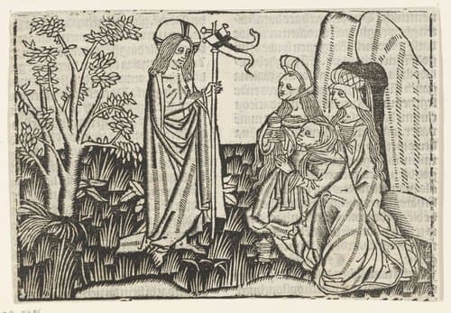 Christus verschijnt aan de drie Maria's by Master of Delft