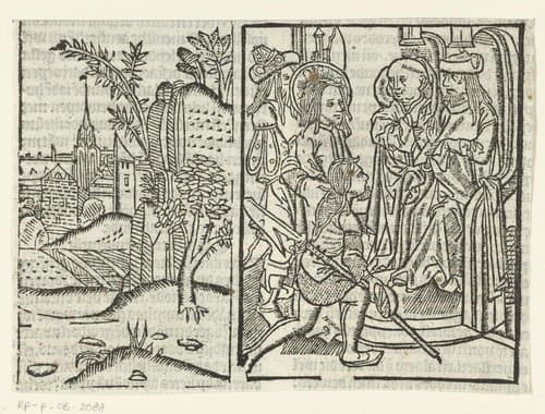 Christus voor Kajafas by Master of the Virgo inter Virgines