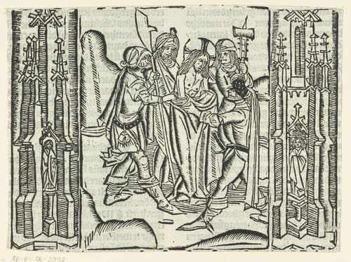 Christus wordt ontkleed by Master of Delft