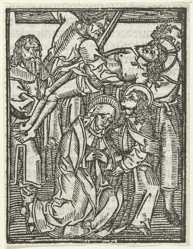 De kruisafname by Meester van de Delbecq-Schreiber-Passie
