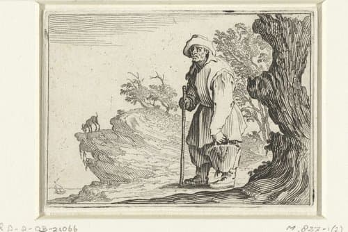 Man met tas by Jacques Callot