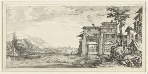 Baders by Jacques Callot