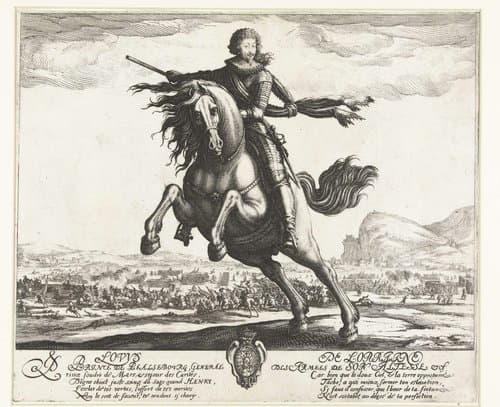 Ruiterportret van Lodewijk de Guise, prins van Phalsbourg by Jacques Callot