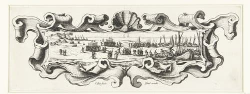 Ontscheping van troepen by Jacques Callot