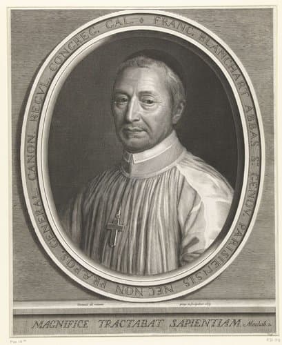 Portret van François Blanchart by Robert Nanteuil
