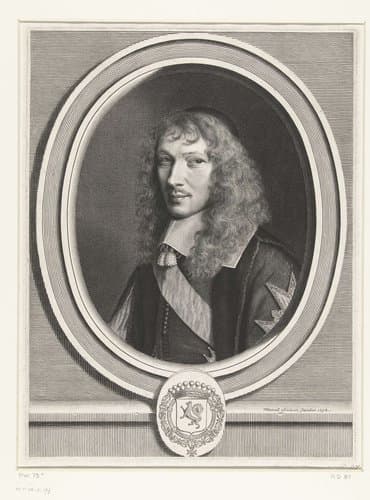 Portret van Basile Fouquet by Robert Nanteuil