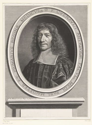 Portret van François Guénault by Robert Nanteuil