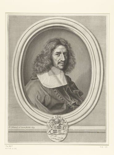 Portret van Louis Hesselin by Robert Nanteuil