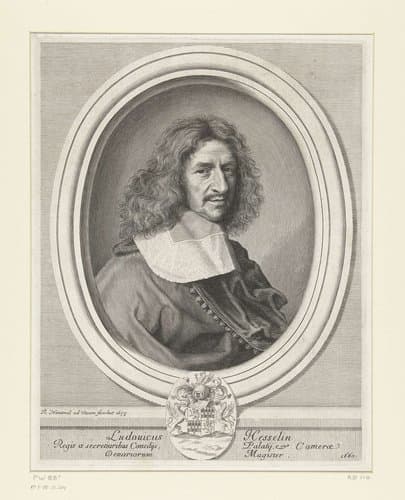 Portret van Louis Hesselin by Robert Nanteuil