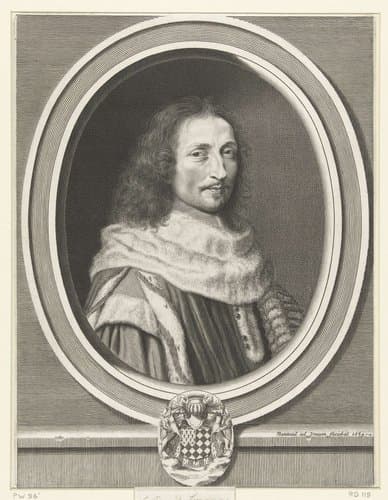 Portret van Guillaume de Lamoignon by Robert Nanteuil