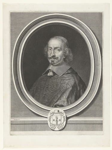 Portret van Jules Mazarin by Robert Nanteuil