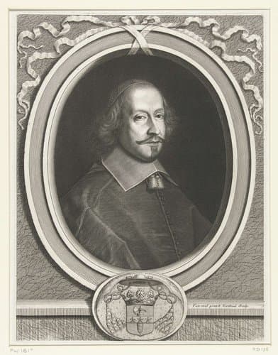 Portret van Jules Mazarin by Robert Nanteuil