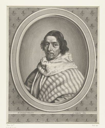 Portret van Henri de Mesmes by Robert Nanteuil