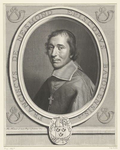Portret van François de Nesmond by Robert Nanteuil