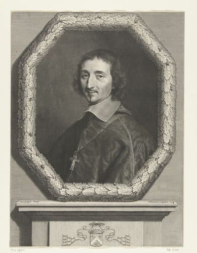 Portret van Ferdinand de Neufville by Robert Nanteuil