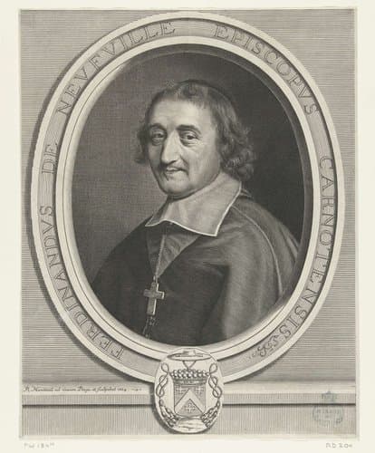 Portret van Ferdinand de Neufville by Robert Nanteuil