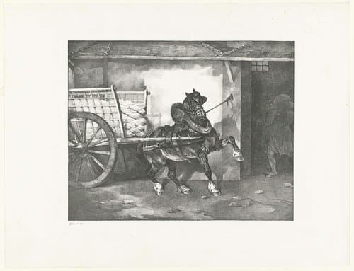 Etudes de chevaux by Théodore Géricault