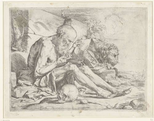 Heilige Hieronymus lezend