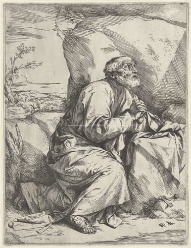 Boetvaardige Petrus by Jusepe de Ribera