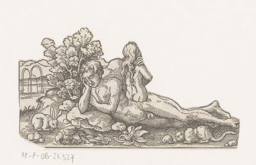 Schepping van Eva by Virgilius Solis