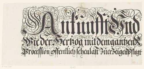 Titel van de Festa della Sensa (eerste gedeelte) by Jost Amman