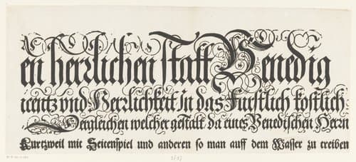 Titel van de Festa della Sensa (derde gedeelte) by Jost Amman